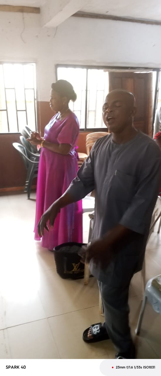 Members of Global Vine Ministries in worship